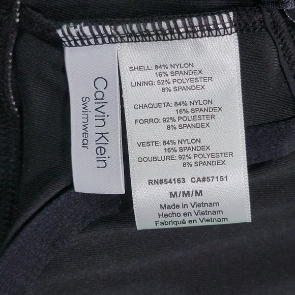 Calvin Klein womens Twist Underwire Bikini Swimsuit Top Sz M - Picture 6 of 6